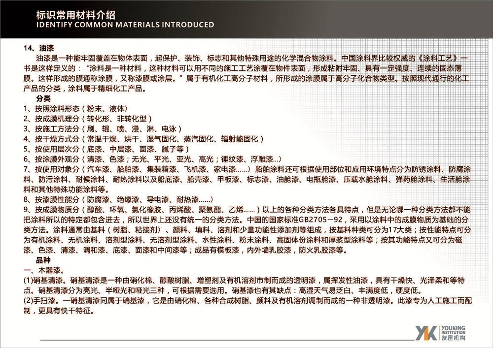標(biāo)識常用材料介紹