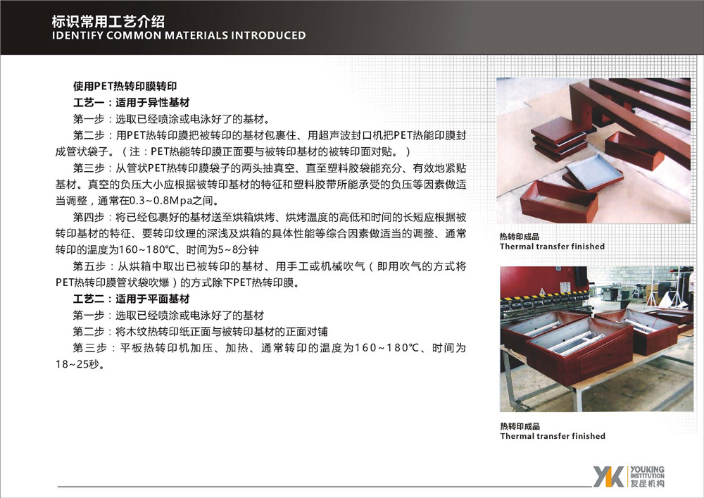 標(biāo)識常用工藝介紹