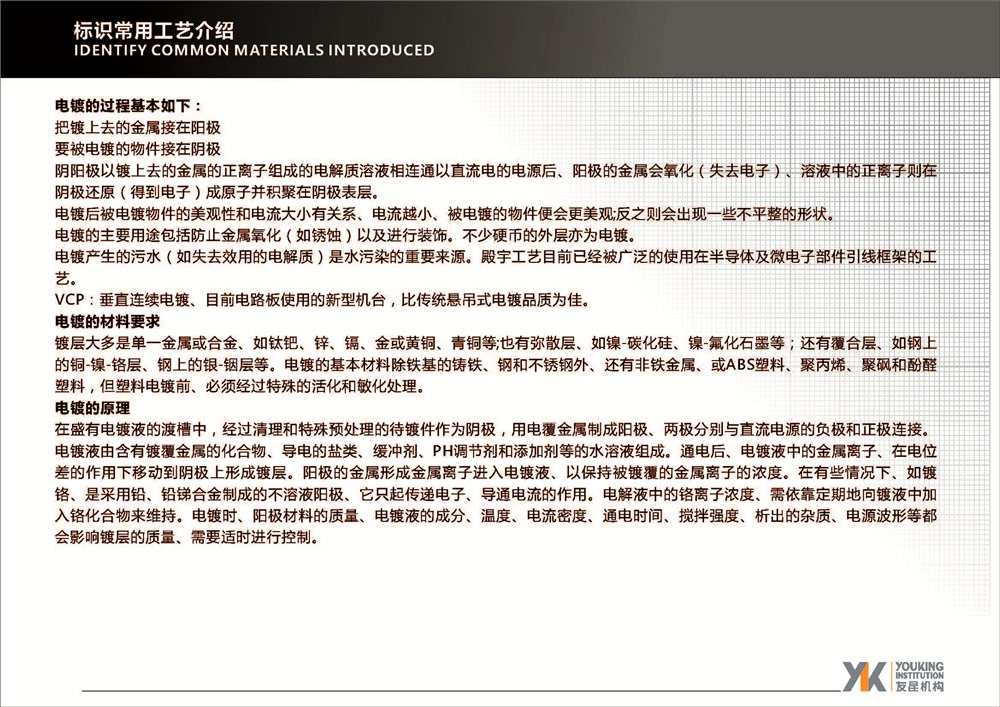 標(biāo)識常用工藝介紹