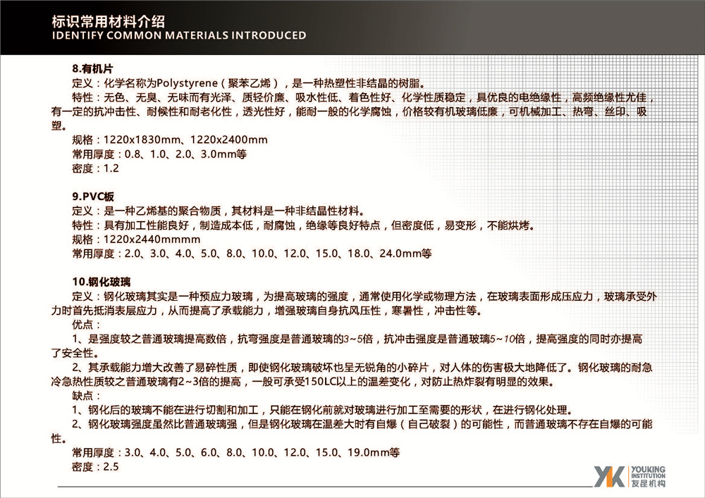 標識常用材料介紹